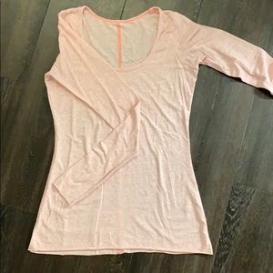 Lululemon lightweight pink long sleeve t